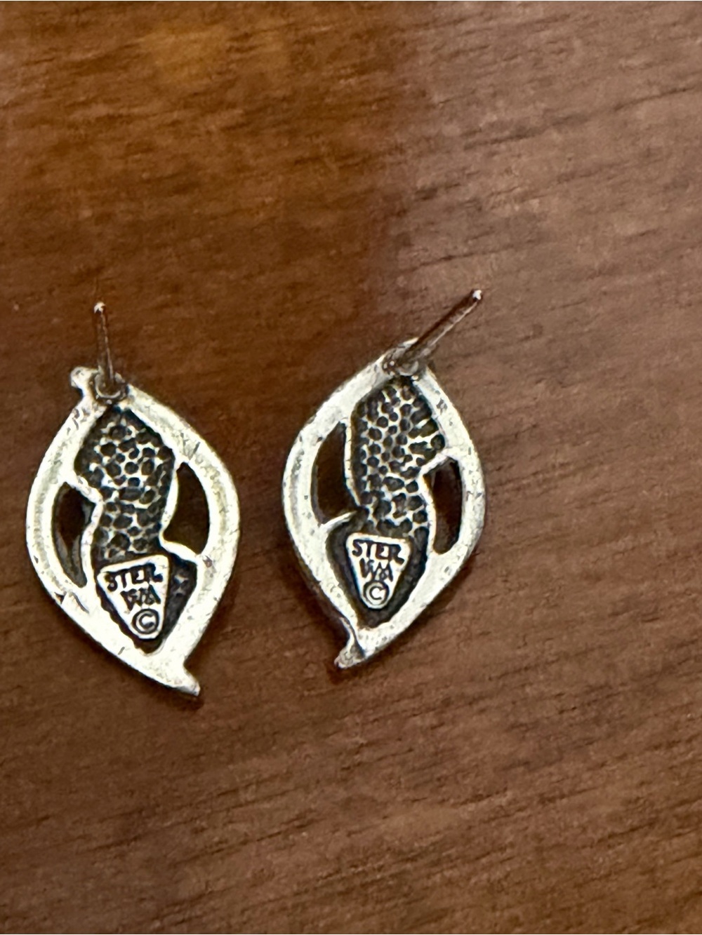 Vintage Wheeler WM Co. Sterling Blacks Hills Style Earrings - Picture 4 of 6